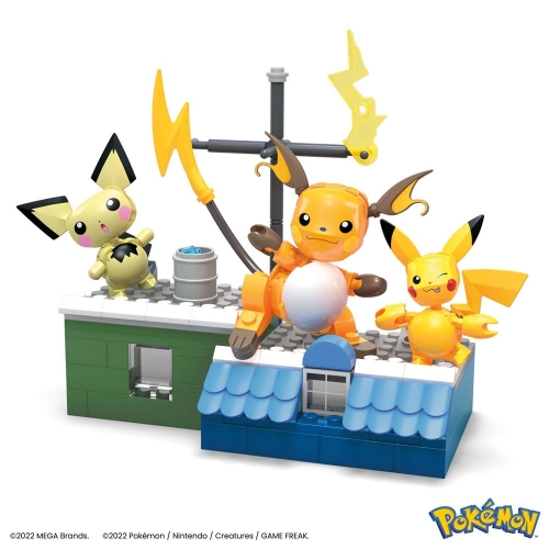 Pokémon - Jeu de construction MEGA Coffret Évolution Pikachu