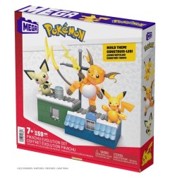 Pokémon - Jeu de construction MEGA Coffret Évolution Pikachu