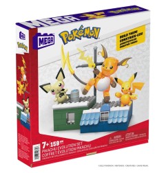 Pokémon - Jeu de construction MEGA Coffret Évolution Pikachu