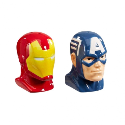 Marvel Comics - Salière et poivrière Iron Man & Captain America