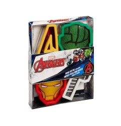 Marvel - Pack 4 emporte-pieces Avengers Icons