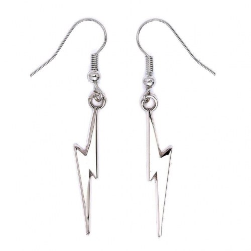 Harry Potter - Boucles d'oreille Lightning Bolt (plaque argent)