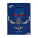 Warhammer - Panneau métal Space Marine Helmet 21 x 15 cm