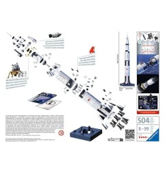 NASA - Puzzle 3D Apollo Saturn V Rocket (504 pièces)