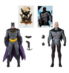 DC Comics - DC Collector figurines Pack de 2 Omega (Unmasked) & Batman (Bloody)(Gold Label) 18 cm