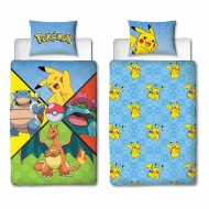Pokémon - Parure de lit Starter Pokemon 135 x 200 cm / 80 x 80 cm