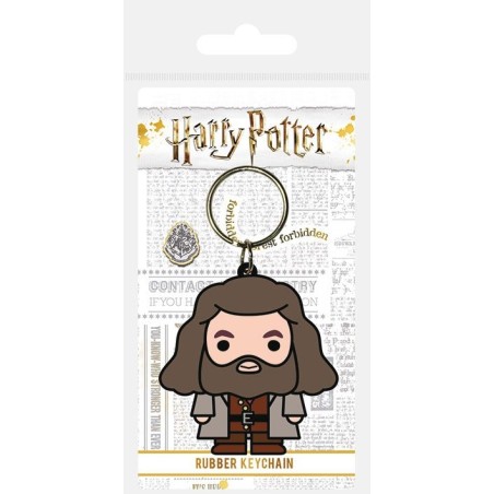 Harry Potter - Porte-cles caoutchouc Chibi Hagrid 6 cm