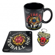 Stranger Things - Set mug, sous-verre et porte-clés Hellfire