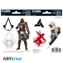 Assassin's Creed - 2 planches Stickers Edward Altaïr 16x11cm