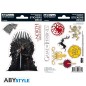 Game Of Thrones - 2 planches Stickers Stark Sigils 16x11cm Game Of Thrones - 2 planches Stickers Stark Sigils 16x11cm