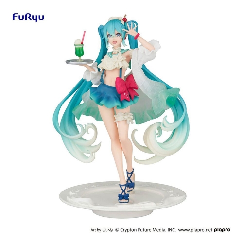 Hatsune Miku - Statuette Hatsune Miku SweetSweets Series Melon Soda Float 18 cm
