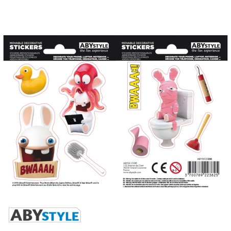 Lapins Cretins - Stickers - 16x11cm/ 2 planches X5