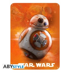 Star Wars - Plaque métal BB8 (28x38)