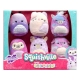 Squishville - Pack 6 peluches Mini Squishmallows Purple Pals Squad 5 cm