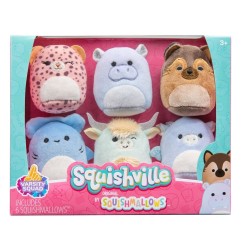 Squishville - Pack 6 peluches Mini Squishmallows Honour Squad 5 cm