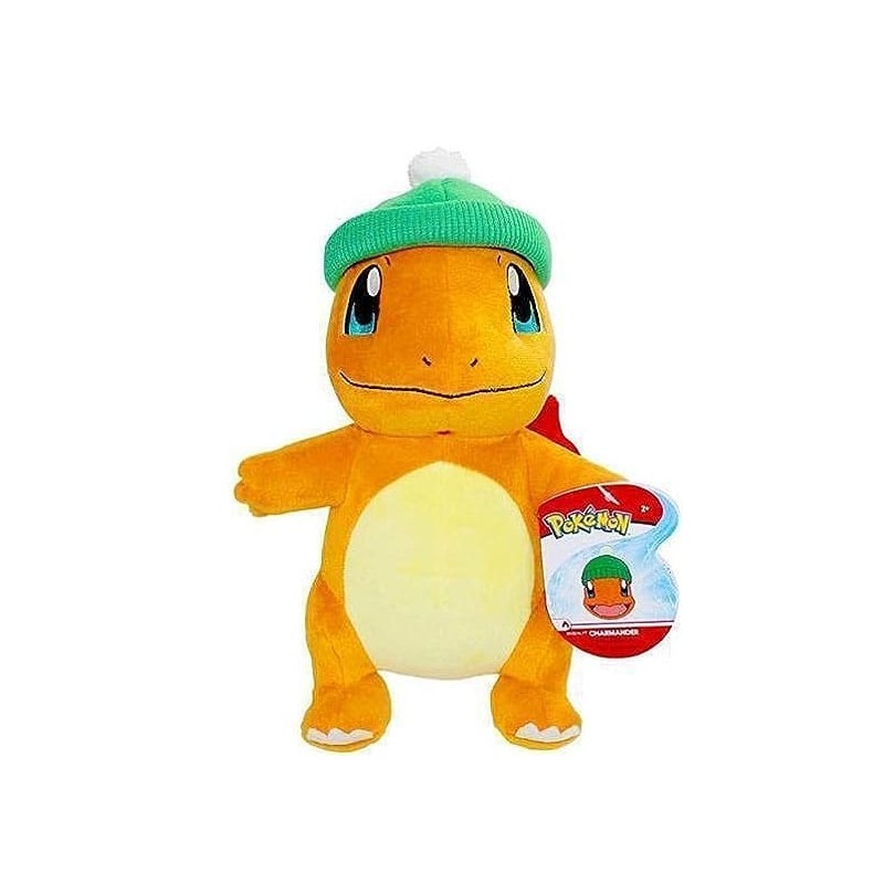 Pokémon - Peluche Salamèche Bonnet de Noël 20 cm