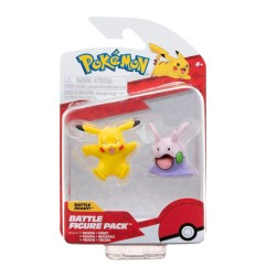 Pokémon - Pack 2 figurines Battle Figure Pack Pikachu & Mucuscule 5 cm