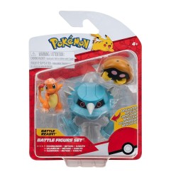 Pokémon - Pack 3 figurines Battle Figure Set Kabuto, Salamèche & Métang
