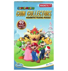 Super Mario - Mario Kart jeu de voyage magnétique Coin Collectors *Version DE-FR-IT*