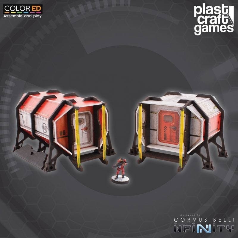 Jeux de figurines - Infinity ColorED maquette pour jeu de figurines 28 mm Supply Depots
