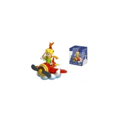 Le Petit Prince - Figurine Le Petit Prince et le renard en avion 7 cm