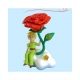 Le Petit Prince - Figurine Le Petit Prince sous la rose 9 cm