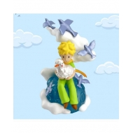 Le Petit Prince - Figurine Le Petit Prince et le mouton sur la planète 9 cm