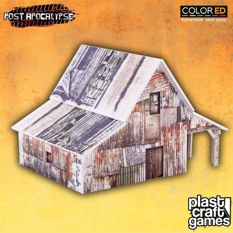 Jeux de figurines - Post Apocalypse ColorED maquette pour jeu de figurines 28 mm Old Barn