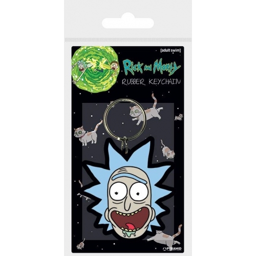 Rick et Morty - Porte-clés Rick Crazy Smile 6 cm