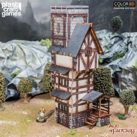 Jeux de figurines - Age of Fantasy ColorED maquette pour jeu de figurines 28 mm Scholar's Tower