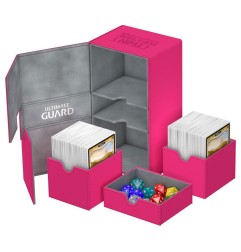 Ultimate Guard - Twin Flip'n'Tray Deck Case 200+ taille standard XenoSkinâ¢ Rose