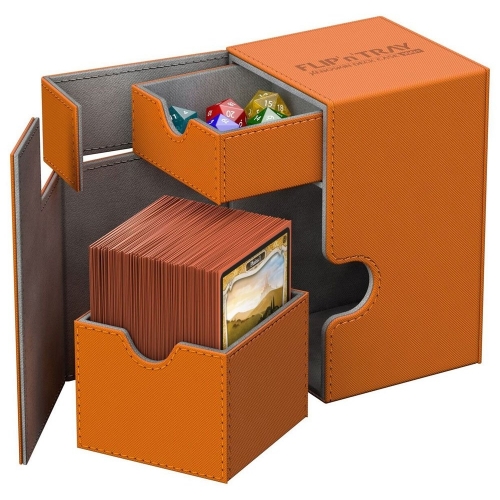 Ultimate Guard - Boite pour cartes Flip'n'Tray Deck Case 100+ taille standard XenoSkin Orange