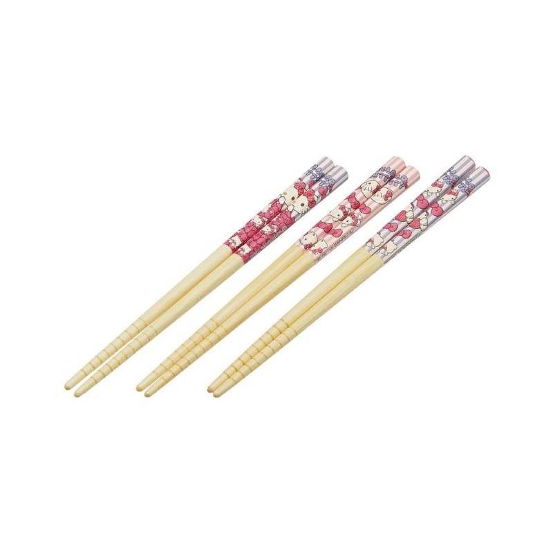 Hello Kitty - Baguettes en bambou Set