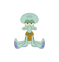 Bob l'éponge - Peluche Carlo Tentacule 22 cm