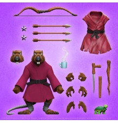 Les Tortues Ninja - Figurine Ultimates Splinter (Flocked) 18 cm