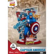 Marvel Comics - Diorama D-Stage Captain America 16 cm