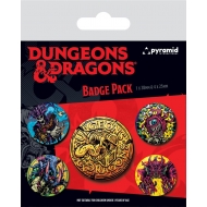 Dungeons & Dragons - Pack 5 badges Beastly