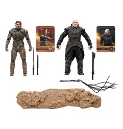 Dune, deuxième partie - Pack 2 figurines Gurney Halleck & Rabban 18 cm