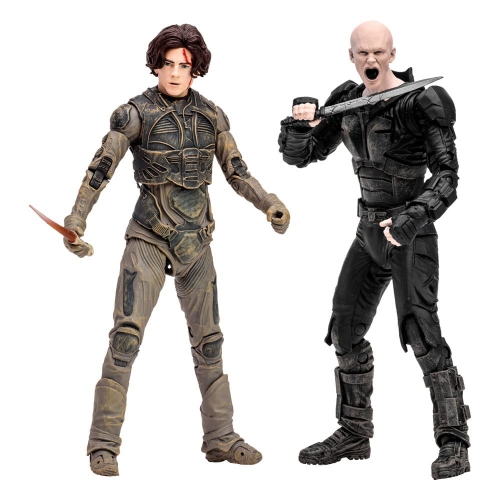 Dune, deuxième partie - Pack 2 figurines Paul Atreides & Feyd-Rautha Harkonnen 18 cm