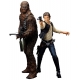 Star Wars - Pack 2 statuettes ARTFX+ Han Solo & Chewbacca 18 cm