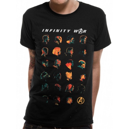 Avengers Infinity War - T-Shirt Tonal Heads