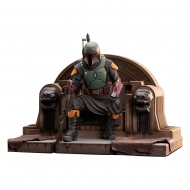 Star Wars : The Mandalorian - Statuette Premier Collection 1/7 Boba Fett on Throne 24 cm