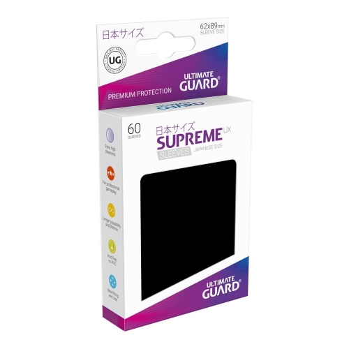 Ultimate Guard - 60 pochettes Supreme UX Sleeves format japonais Noir