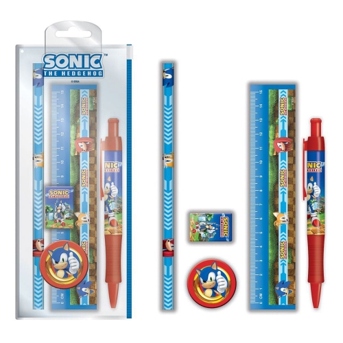 Sonic The Hedgehog - Set papeterie 5 pièces Golden Rings