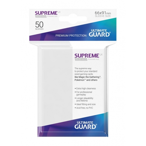Ultimate Guard - 50 pochettes Supreme UX Sleeves taille standard Blanc