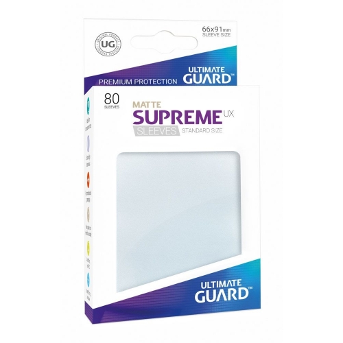 Ultimate Guard - 80 pochettes Supreme UX Sleeves taille standard Frosted Mat