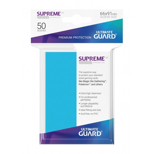 Ultimate Guard - 50 pochettes Supreme UX Sleeves taille standard Bleu Clair