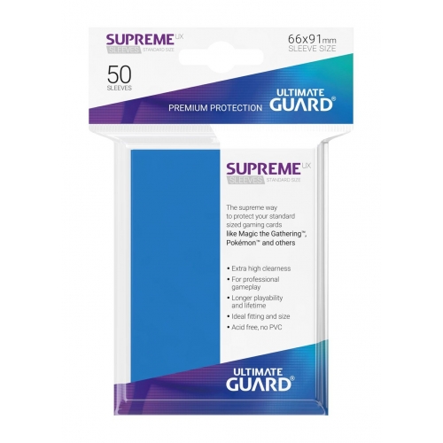 Ultimate Guard - 50 pochettes Supreme UX Sleeves taille standard Bleu Roi