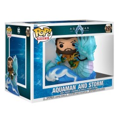 DC Comics - Aquaman et le Royaume perdu POP! Rides Deluxe Vinyl figurine Aquaman & Storm 15 cm
