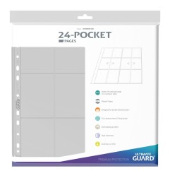 Ultimate Guard - 24-Pocket QuadRow Pages Side-Loading Transparent (10)